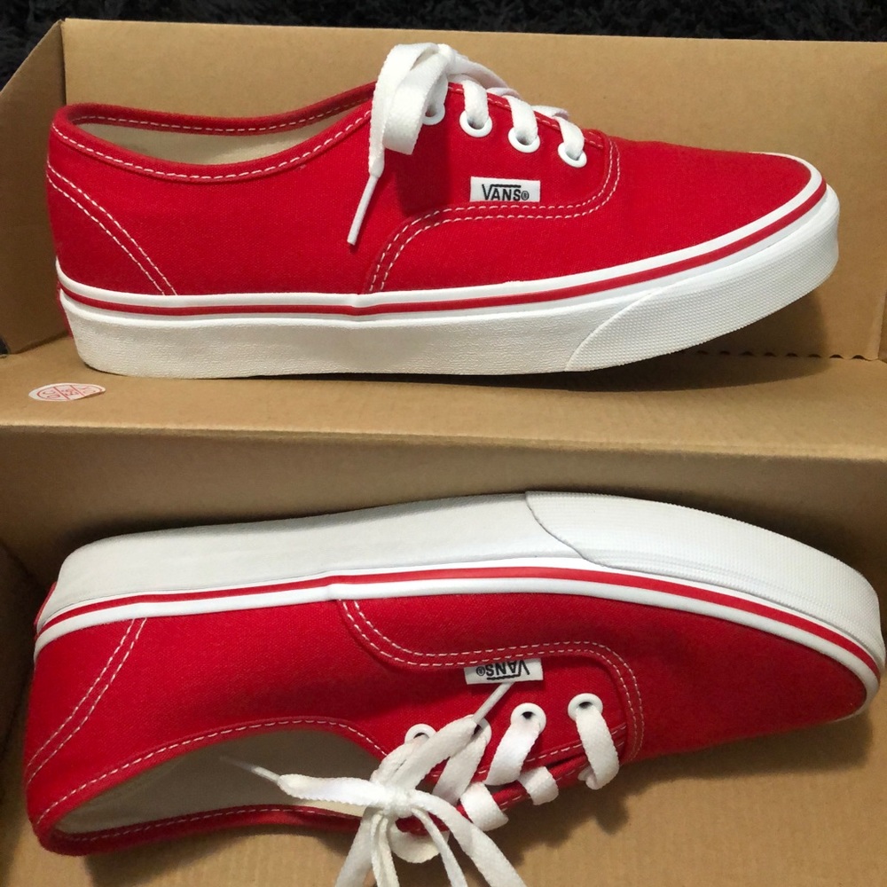 RED CLASSIC VANS